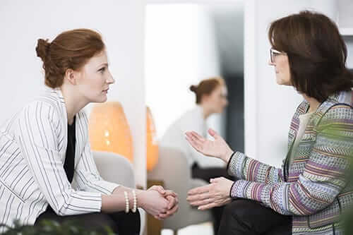 drug detox center palm springs two women talking california addiction treatment center