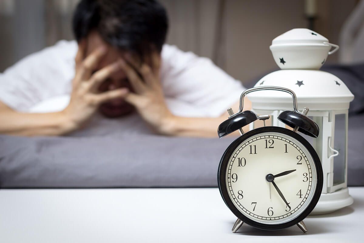 a man stressed out and losing track of time while dealing with effects of heroin use
