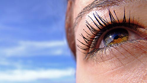 close up of an eye for an EMDR therapy program