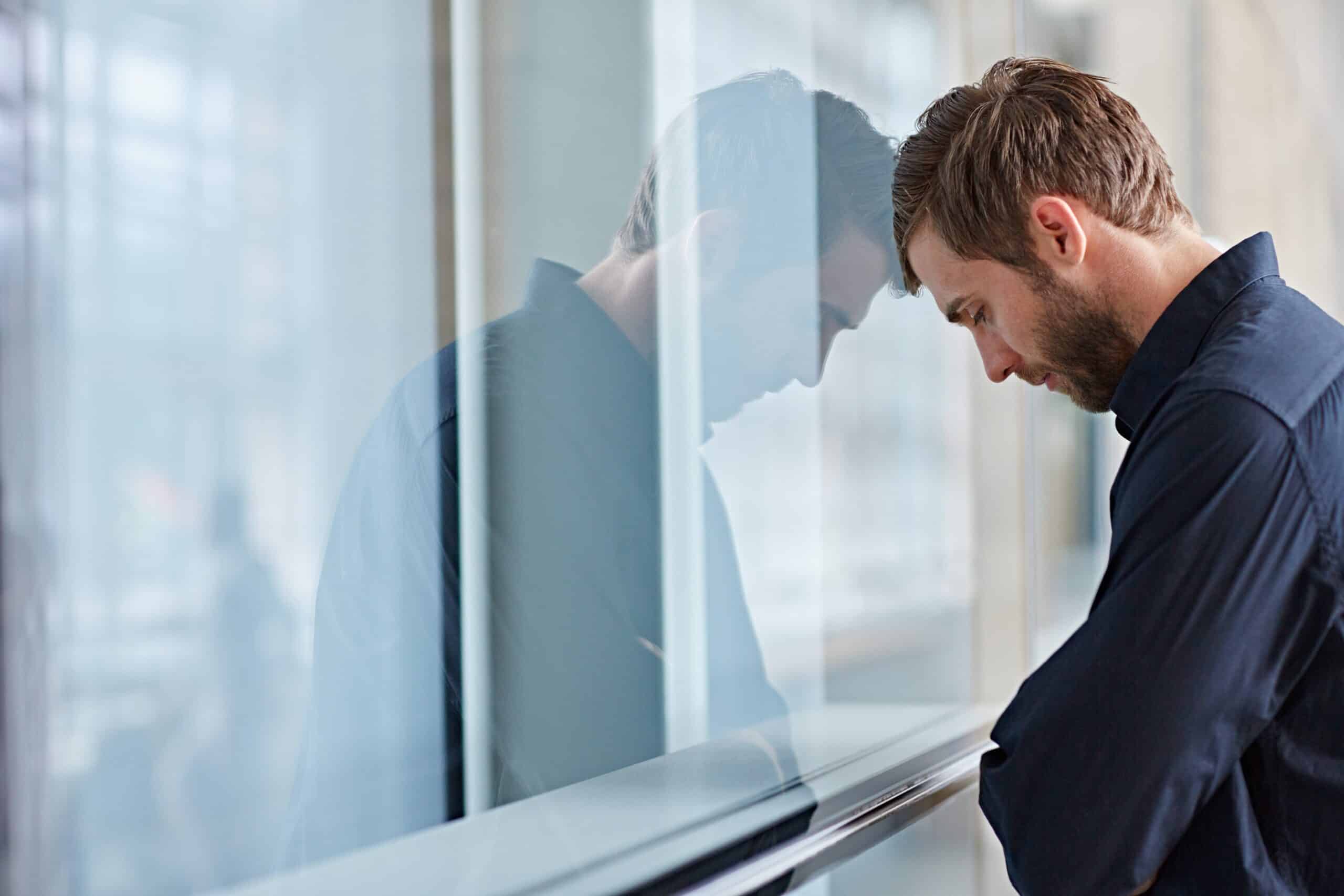 Man experiencing these weed withdrawal symptoms