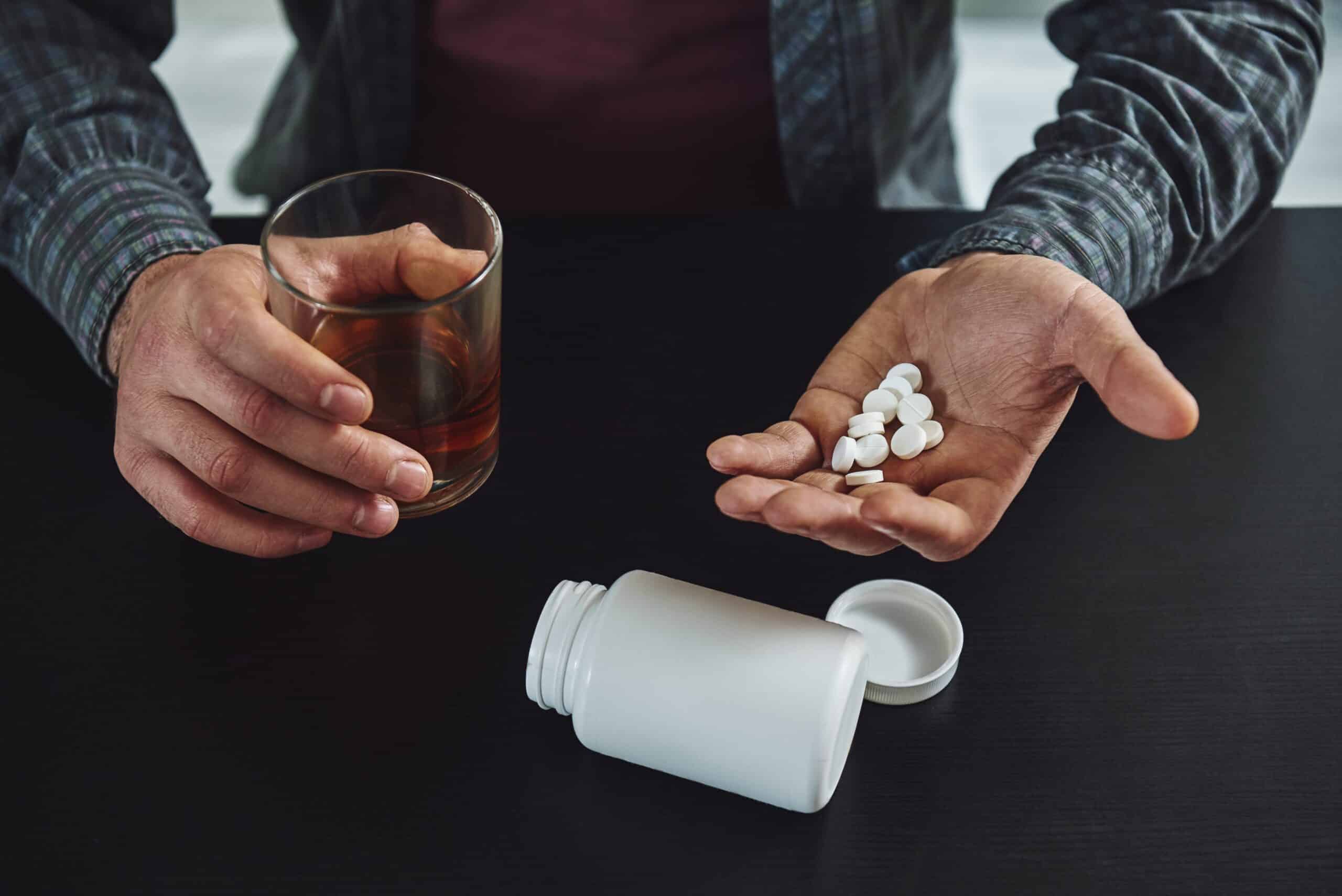 Man wondering if you can drink alcohol while taking prednisone