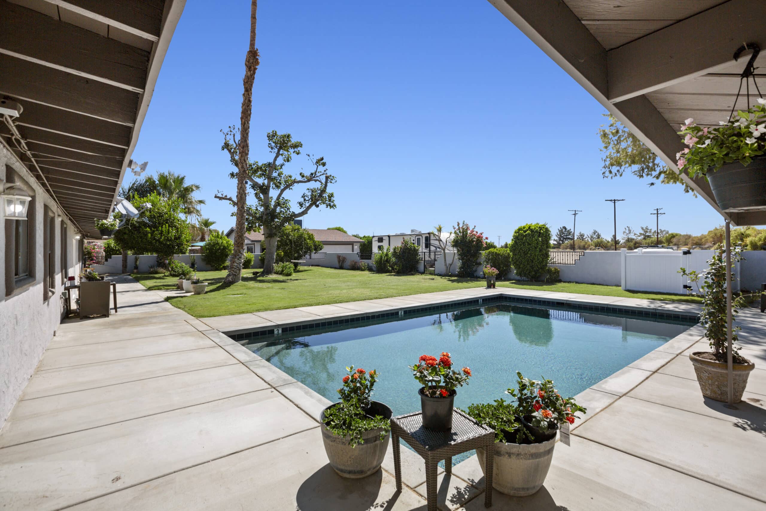 Swimming pool at Phoenix Rising Addiction Treatment Center in Palm Desert, California
