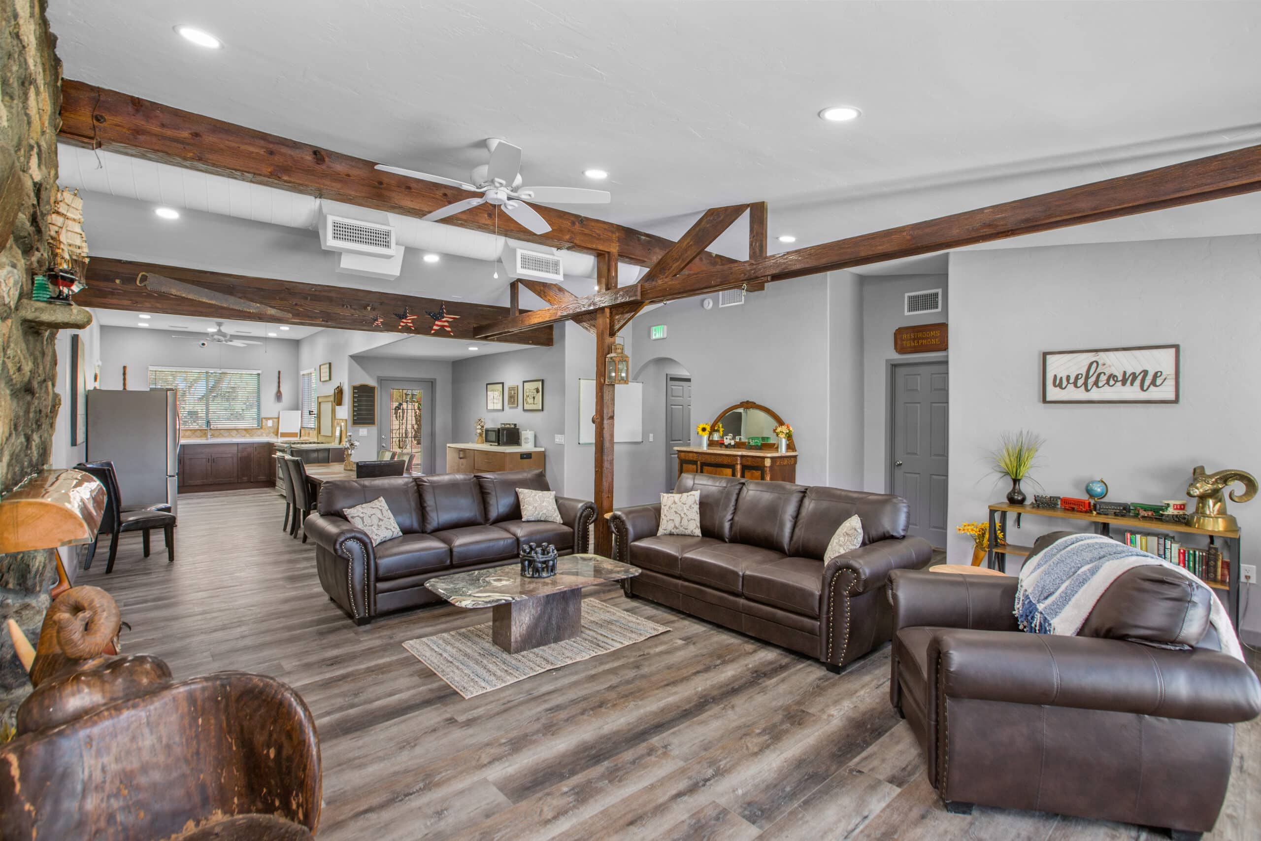 Living Room at Phoenix Rising Rehab Facility in Palm Desert, CA